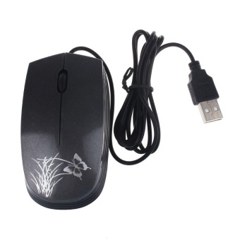 Gambar Fashion USB 2.0 Wired Mini Optical LED Mouse For PC and LaptopComputers GY   intl