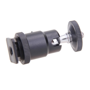 Flash Bracket Holder Mount 1/4 Hot Shoe Adapter Ball Head With Lock - Intl Juli 2018 - 4 Flash Bracket Holder Mount 1/4 Hot Shoe Adapter Ball Head with Lock - intl - 4
