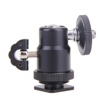 Flash Bracket Holder Mount 1/4 Hot Shoe Adapter Ball Head With Lock - Intl Juli 2018 - 3 Flash Bracket Holder Mount 1/4 Hot Shoe Adapter Ball Head with Lock - intl - 3