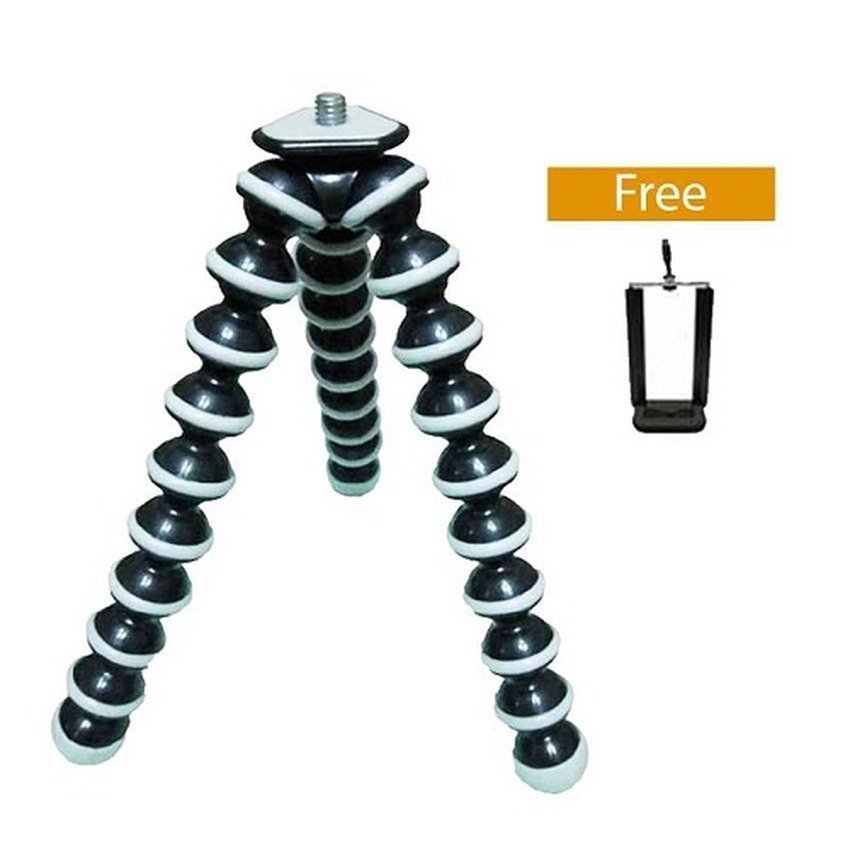 image:                  Flexible Tripod GorillaPod - Hitam + Free Holder U                              