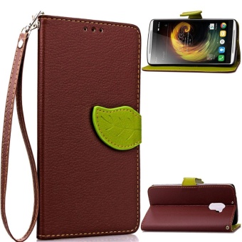 Gambar Folio PU leather Card holder Cover with magnetic closure shellpattern phone case For Lenovo Vibe K4 Note (5.5\