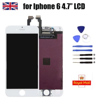 For iPhone 6 4.7" White LCD Display Touch Screen Digitizer Assembly Replacement - intl  