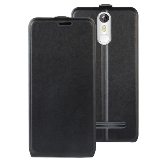 Gambar For Leagoo M8 Vertical Flip Crazy Horse Leather Card Holder Case   Black   intl