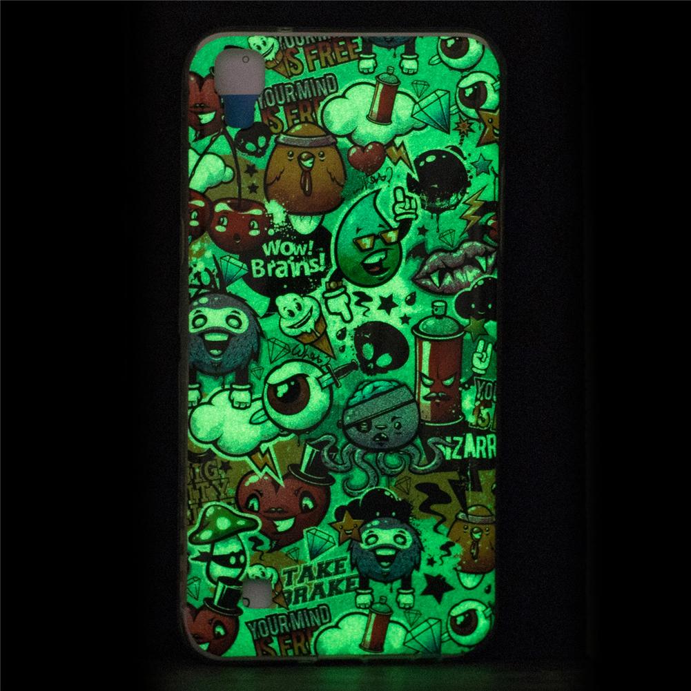 For LG X Power Case Cover Funny Colorful Inside Brain Lighten in Darkness .