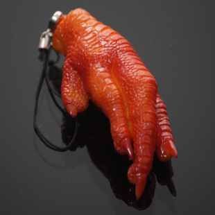 Gambar Fruit braised meat chicken wings features model food pendant