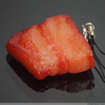 Gambar Fruit braised meat chicken wings features model food pendant