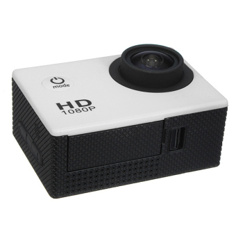 FSH SJ4000 Sport DVR 1080P FHD Video Action Waterproof Camera EU Plug (White)  