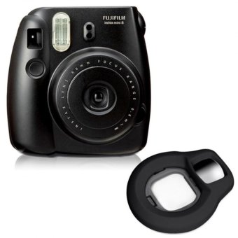 Gambar Fujifilm Fuji Instax Mini 8 Instant Photo Film Camera (Black) +Close up Lens