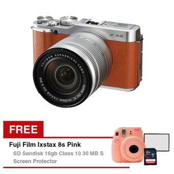 Fujifilm Kamera Mirroless Fuji X-A2 - 16.3 MP - XC 16-50 mm - Cokelat  
