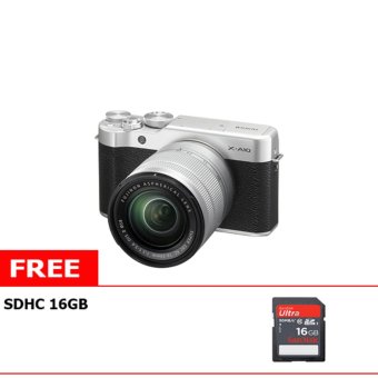 Gambar Fujifilm X A10 Kit 16 50mm OIS II Kamera Mirrorless + Free Memory V Gen 16GB Class 10