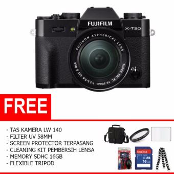 Fujifilm X-T20 Mirrorless Digital Camera with 16-50mm Lens (Paket Lengkap)  