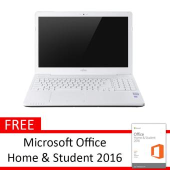 Fujitsu Lifebook AH556 013 - 15.6" - i5-6200U - 4GB - 500GB - VGA 2GB - Win 10 - Putih + Free Microsoft Office Home & Student 2016  