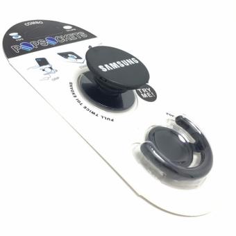 Gambar G Smart Popsockets Logo Samsung Phone Holder + Popclip Car Mount   Hitam