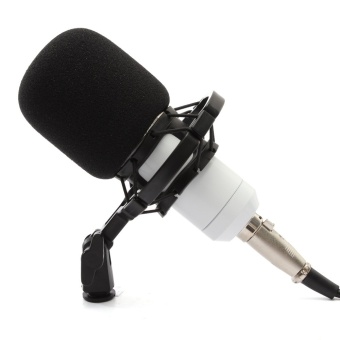 Gambar George Store Hot Sell BM800 Condenser Microphone Recording WithShock Mount Kit (White)   intl