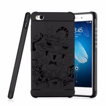 Gambar Gerai Cocose Drop Resistance Armor Carved Dragon Silikon Back CaseFor Xiaomi Redmi 4A   Black