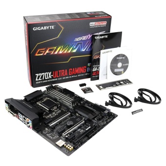 Gambar GIGABYTE Gaming Motherboard GA Z270X Ultra Gaming Intel Socket 1151