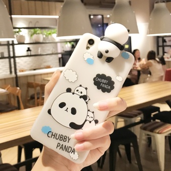 Gambar Girls Lovely Catoon Case 3D Lay Chubby Panda Doll Toy Candy SoftTPU Cover for OPPO A37   Neo 9   intl