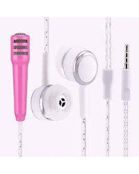 Gambar Goddeos Mini Microphone + Headset  Merah Muda (Pink)