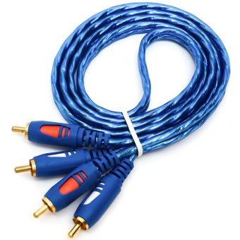 Gambar GOOD 2RCA Audio Cable 5M 2RCA Male To 2RCA Male Cable For DVD Digital Player blue   intl