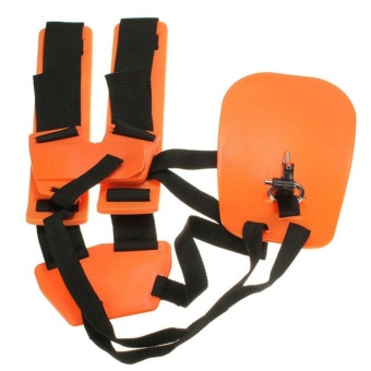 Gambar GOOD Double Shoulder Strap Harness For Brush Cutter Grass Trimmer And Lawn Mower orange black   intl