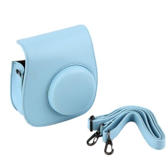 Gambar GOOD Instant Camera Leather Case Bag for Polaroid Photo Camera Leather Case Bag blue   intl