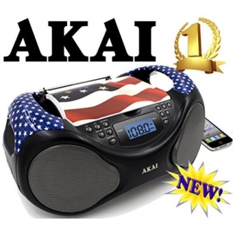 Gambar GPL  Akai CD AM FM Portable Boombox CE2000 USA Limited Edition withLCD Display + Aux + Bass Boost ship from USA   intl