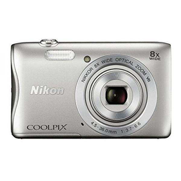 GPL/ Nikon COOLPIX S3700 Digital Camera with 8x Optical Zoom and Built-In Wi-Fi (Silver)/ship from USA - intl  