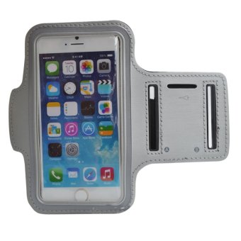Gambar Gracefulvara 5.5   Sports Armband Gym Running Jog Case Arm Holderfor iPhone 6 Plus   6S Plus (Grey)   intl