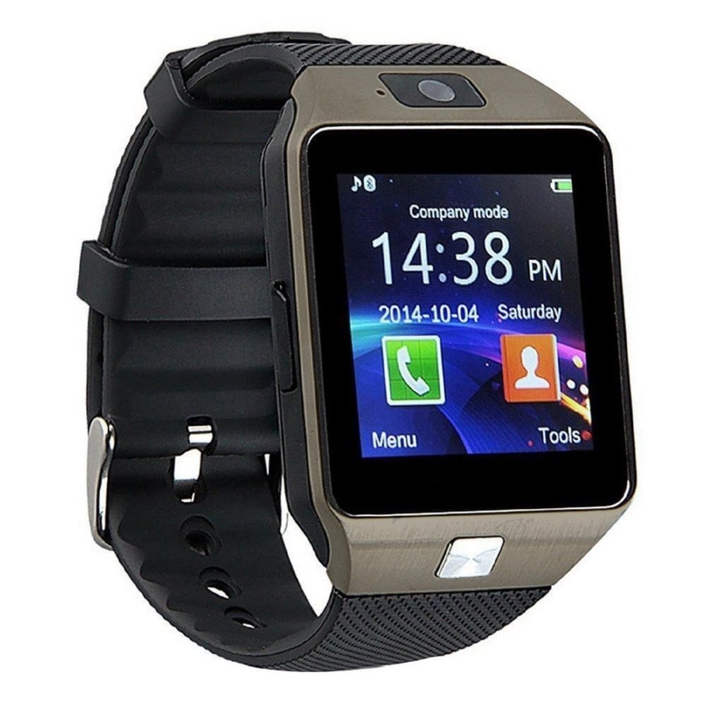 SmartWatch A1 Smart watch With Camera Bluetooth Pedometer Sleep Tracker MP3 Answer Call For Android iOS - Black