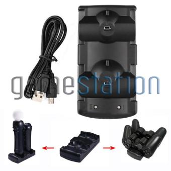 Gambar GStation 2 In 1 Charging Dock Controller   Move PlayStation 3