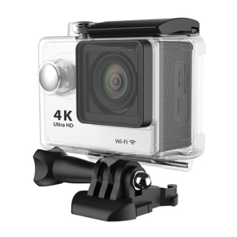 H9 4K Ultra HD1080P 12MP 2 inch LCD Screen WiFi Sports Camera, 170 Degrees Wide Angle Lens, 30m Waterproof(White)  