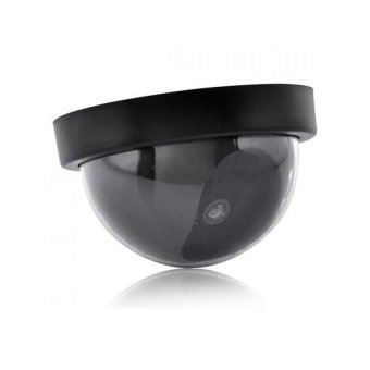 Halona - Fake CCTV Dummy CCTV LED Light Replica CCTV Palsu TiruanMencegah Kejahatan - Hitam