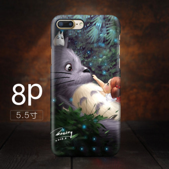 Gambar Hayao Miyazaki iphone8plus lucu kartun cangkang keras My Neighbor Totoro