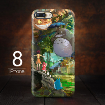 Gambar Hayao Miyazaki iphone8plus lucu kartun cangkang keras My Neighbor Totoro