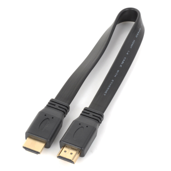 Gambar HDMI Male kabel koneksi   hitam (30 cm)