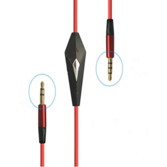 Gambar Headset Audio Cable 3.5 Male to Public Use with Wheat Wire ControlRecord Connection Cable   intl