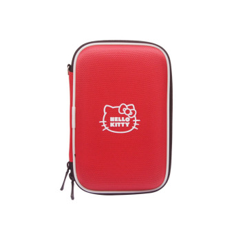 Hello Kitty Portable Gadget / HDD Hardcase Protector Ribbon Simple - Merah ...