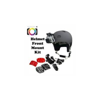 Gambar Helmet Front Mount Kit 3M For Xiaomi Yi Gopro Sjcam B Pro