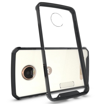 Hicase Transparent Hard Back Cover + TPU Frame Slim Scratch Protective Case Fit For Motorola Moto Z2 Play Black - Intl Juni 2018 - 2 Hicase Transparent Hard Back Cover + TPU Frame Slim Scratch Protective Case Fit for Motorola Moto Z2 Play Black - intl - 2