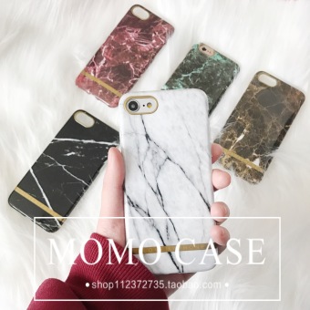 Gambar High end iphone6 7plus eropa dan amerika garis emas huruf telepon shell