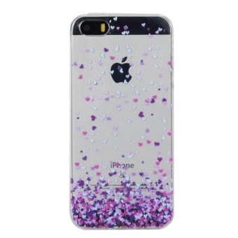 Harga High Quality Purple heart TPU Soft Gasbag Back Case Cover
ForiPhone 5 5s Case intl Online Terjangkau