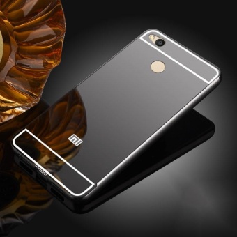 Gambar High Quanlity Mirror Metal Aluminum Case + Ultra Slim Acrylic BackCover For Xiaomi Redmi 4X 5.0\