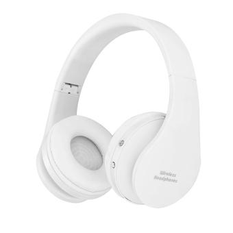 Gambar hogakeji Wireless Bluetooth Foldable Headset Stereo HeadphoneEarphone (White)