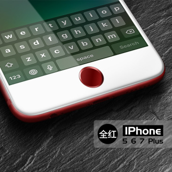 Gambar Home iphone6s kartun ponsel pengenalan logam stiker sidik jari