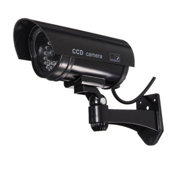 Gambar Home Surveillance Security Dummy IR Simulation Camera CCTV FlashingLED Light