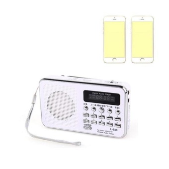 Gambar Hot Mini Digital Portable Music MP3 Player Micro SD TF Card Speaker FM Radio WH   intl