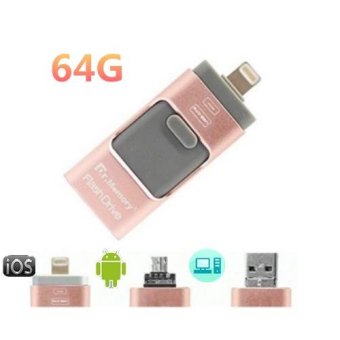 Hot Sale 64GB 2.0 USB I-Flash Drive U Disk Memory Stick StorageAdapter USB Flash Drive For IPhone OTG Phone Android Computers 3 IN1 - Intl Mei 2019 - 2 Hot Sale 64GB 2.0 USB i-Flash Drive U Disk Memory Stick StorageAdapter USB Flash Drive For iPhone OTG Phone Android Computers 3 IN1 - intl - 2