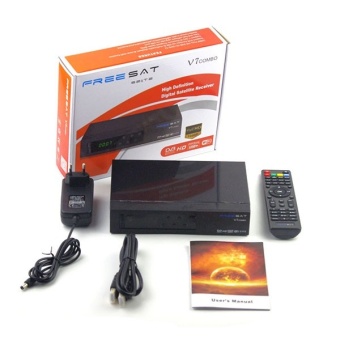 Gambar Hot selling Freesat Digital Satellite Receiver V7 Combo DVB S2+T2   intl