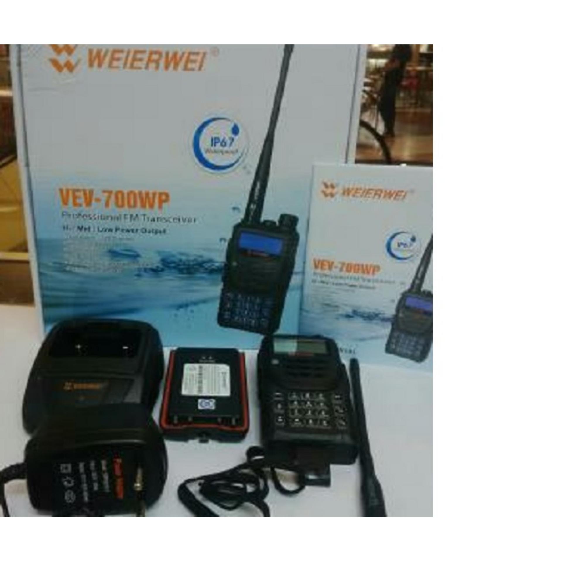 ... HT Weierwei VEV 700 WP ip67 Waterproof Dualband VHF dan UHF ...