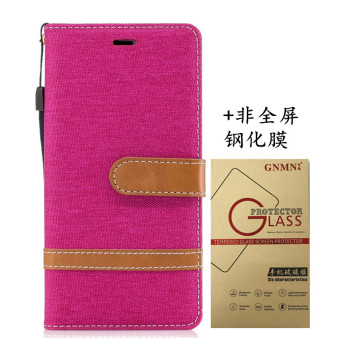 Gambar Huawei bln al10 denim kain sandal dompet untuk pria dan wanita shell ponsel lengan pelindung